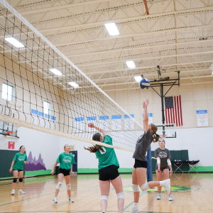 volleyball game kid pitching at Boys & Girls Clubs of Whatcom County youth baseball